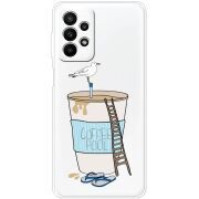 Прозрачный чехол BoxFace Samsung Galaxy A23 (A235) Segull in Cofee Pool