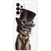 Прозрачный чехол BoxFace Samsung Galaxy A23 (A235) Steampunk Cat