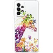 Прозрачный чехол BoxFace Samsung Galaxy A23 (A235) Colorful Giraffe