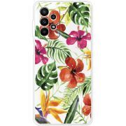 Прозрачный чехол BoxFace Samsung Galaxy A23 (A235) Tropical Flowers