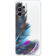 Прозрачный чехол BoxFace Samsung Galaxy A23 (A235) Feathers