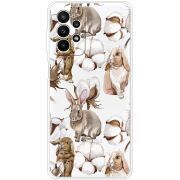 Прозрачный чехол BoxFace Samsung Galaxy A23 (A235) Cotton and Rabbits