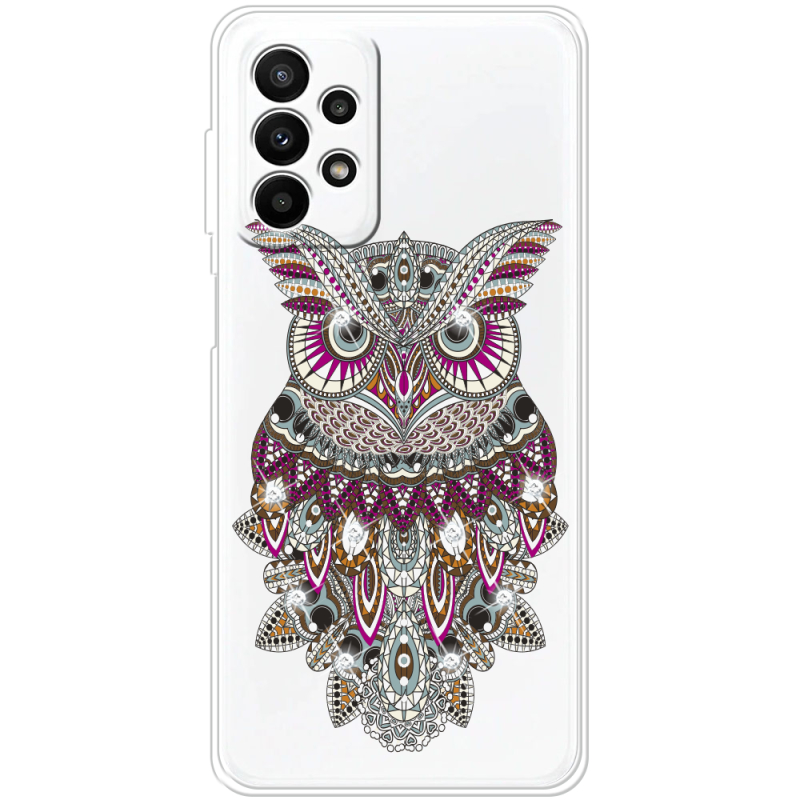 Чехол со стразами Samsung Galaxy A23 (A235) Owl