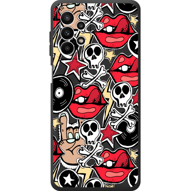 Черный чехол BoxFace Samsung Galaxy A23 (A235) Rock Graffiti