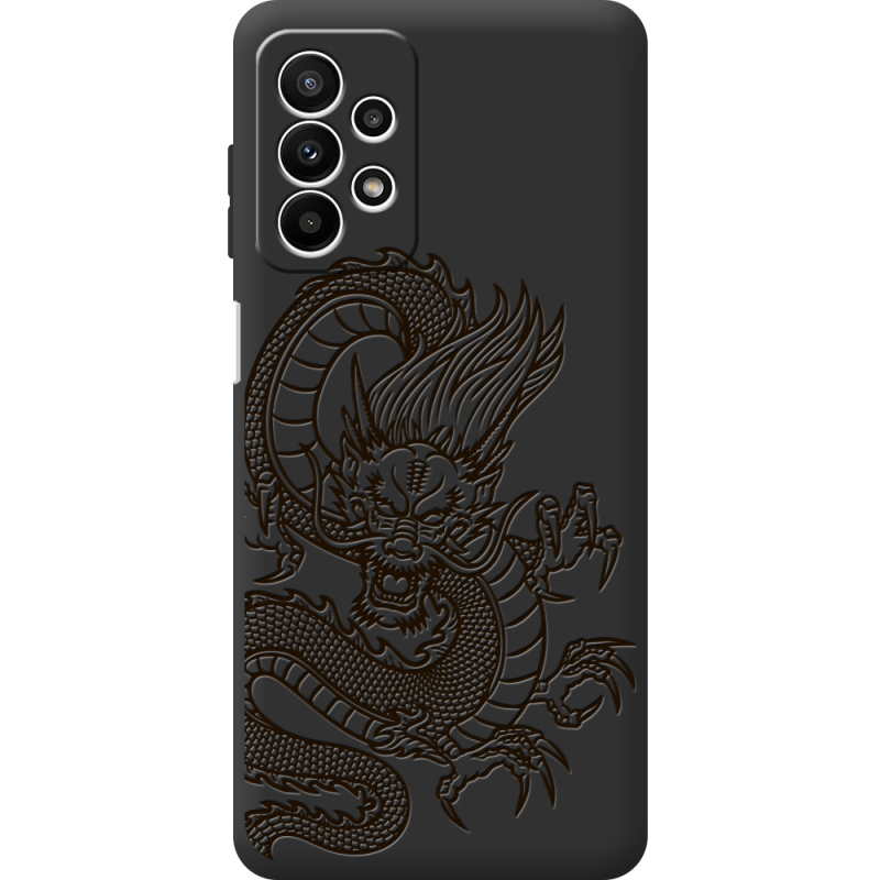 Черный чехол BoxFace Samsung Galaxy A23 (A235) Chinese Dragon