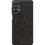 Черный чехол BoxFace Samsung Galaxy A23 (A235) Chinese Dragon