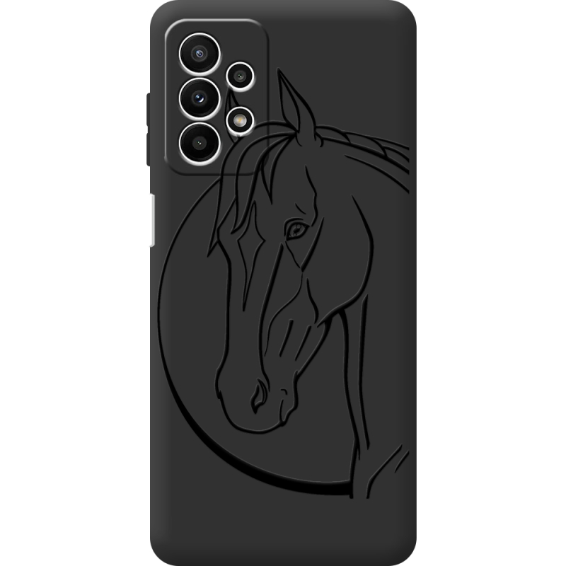 Черный чехол BoxFace Samsung Galaxy A23 (A235) Horse