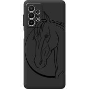 Черный чехол BoxFace Samsung Galaxy A23 (A235) Horse