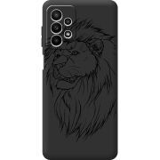 Черный чехол BoxFace Samsung Galaxy A23 (A235) Lion