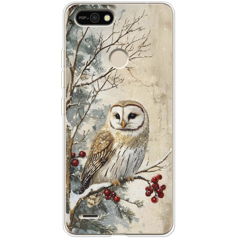 Чехол BoxFace Tecno POP 2F Christmas Owl