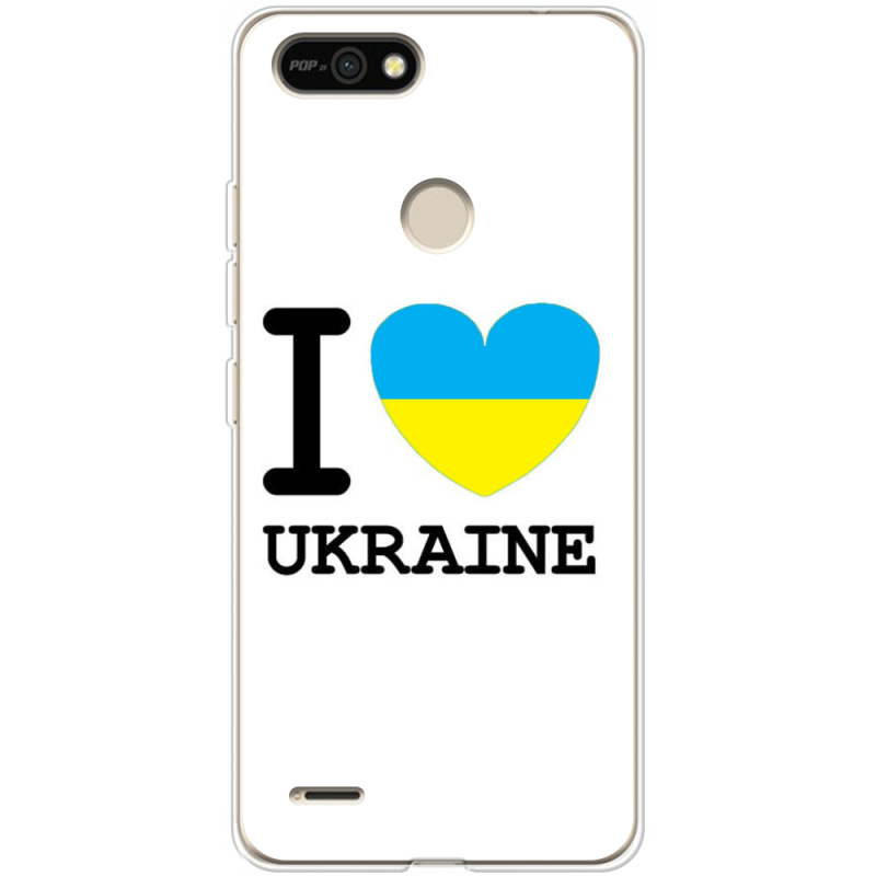 Чехол BoxFace Tecno POP 2F I love Ukraine