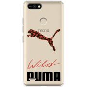 Прозрачный чехол BoxFace Tecno POP 2F Wild Cat