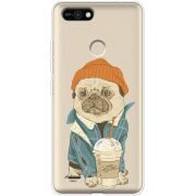 Прозрачный чехол BoxFace Tecno POP 2F Dog Coffeeman