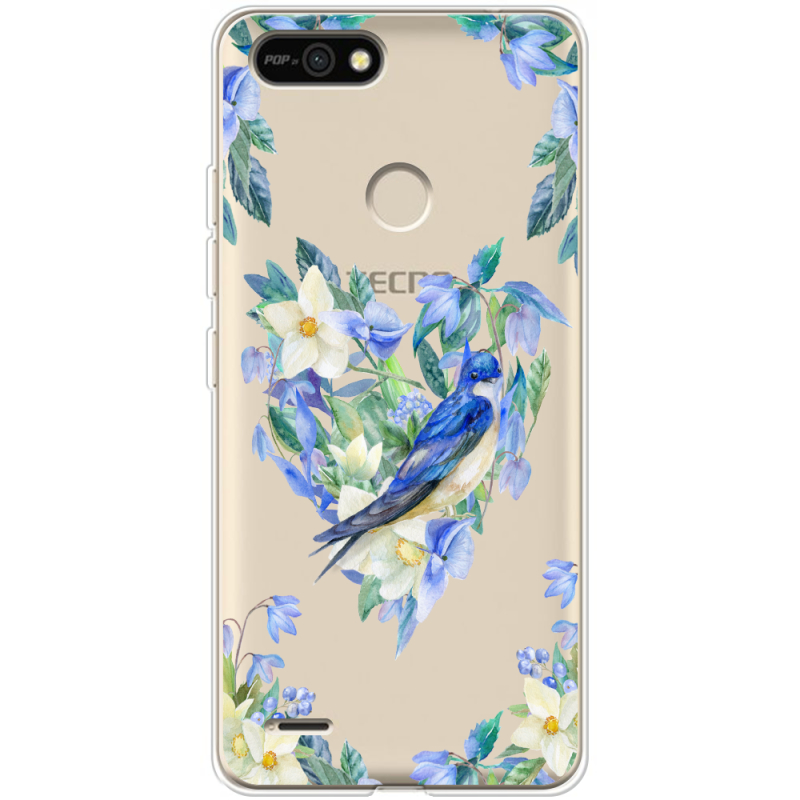 Прозрачный чехол BoxFace Tecno POP 2F Spring Bird