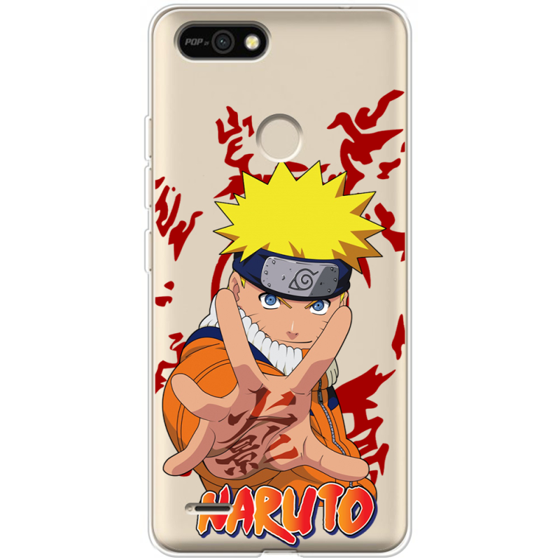 Прозрачный чехол BoxFace Tecno POP 2F Naruto