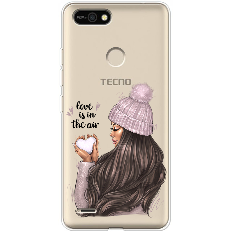 Прозрачный чехол BoxFace Tecno POP 2F love is in the air