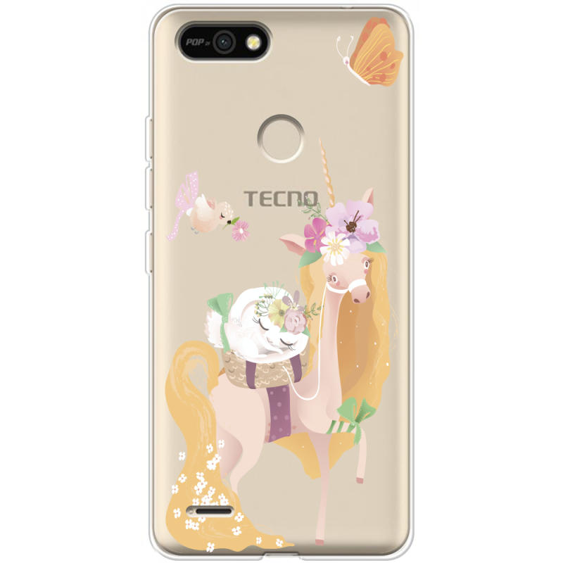 Прозрачный чехол BoxFace Tecno POP 2F Uni Blonde