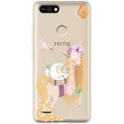 Прозрачный чехол BoxFace Tecno POP 2F Uni Blonde