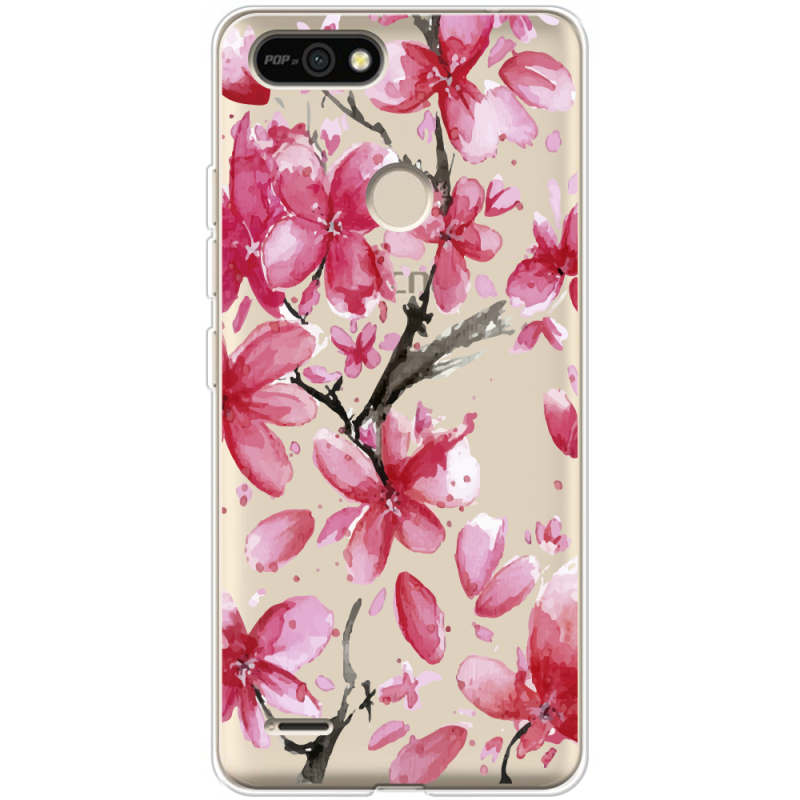 Прозрачный чехол BoxFace Tecno POP 2F Pink Magnolia