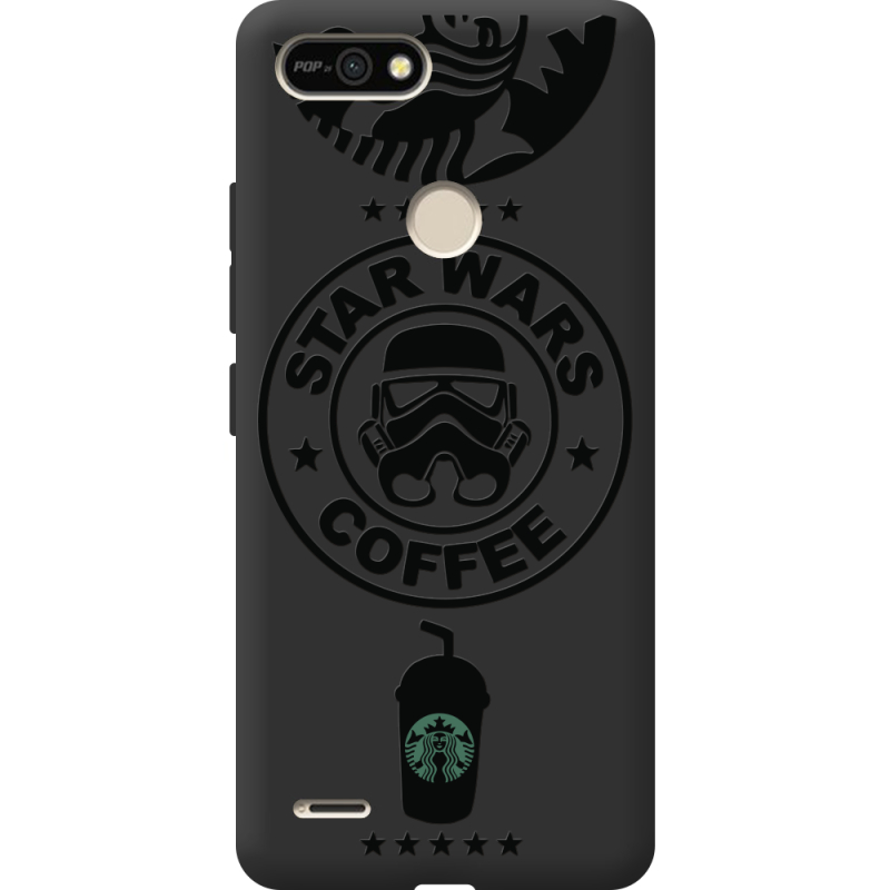 Черный чехол BoxFace Tecno POP 2F Dark Coffee