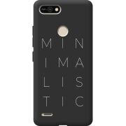 Черный чехол BoxFace Tecno POP 2F Minimalistic