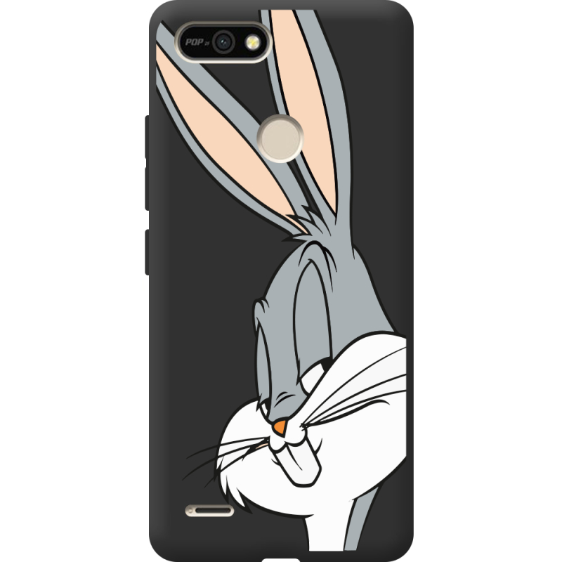 Черный чехол BoxFace Tecno POP 2F Lucky Rabbit