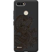 Черный чехол BoxFace Tecno POP 2F Chinese Dragon