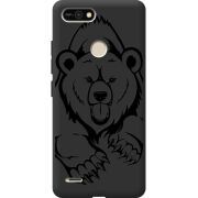 Черный чехол BoxFace Tecno POP 2F Grizzly Bear