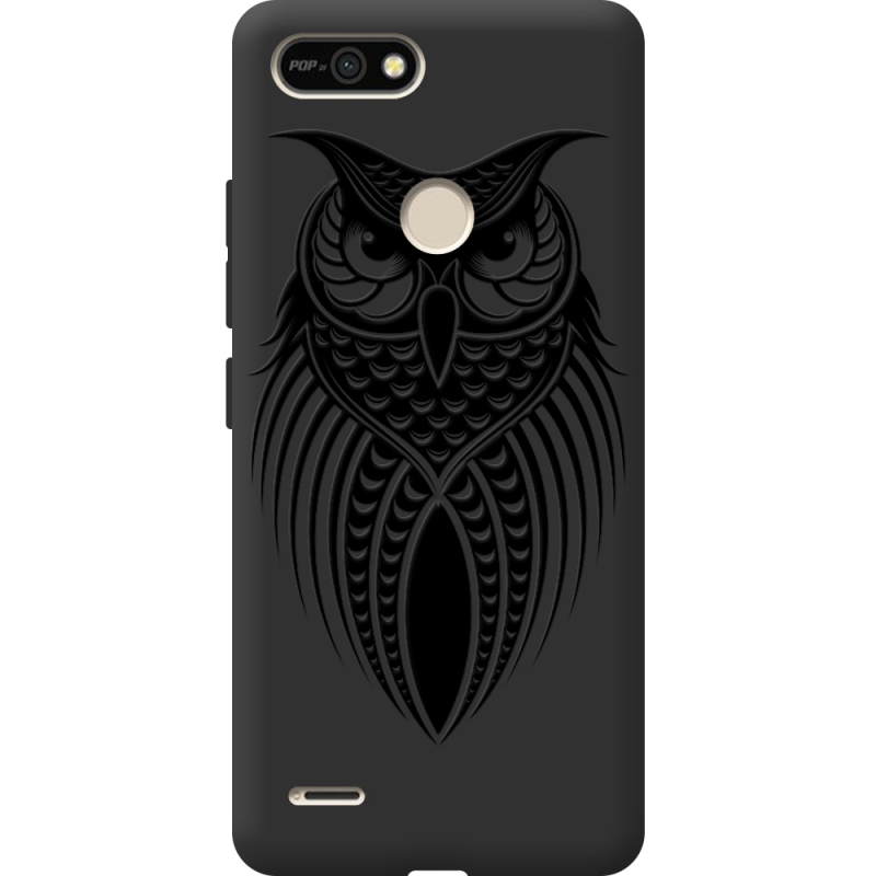 Черный чехол BoxFace Tecno POP 2F Owl