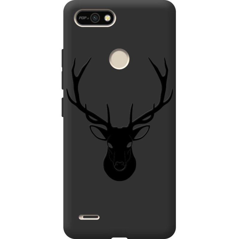 Черный чехол BoxFace Tecno POP 2F Deer