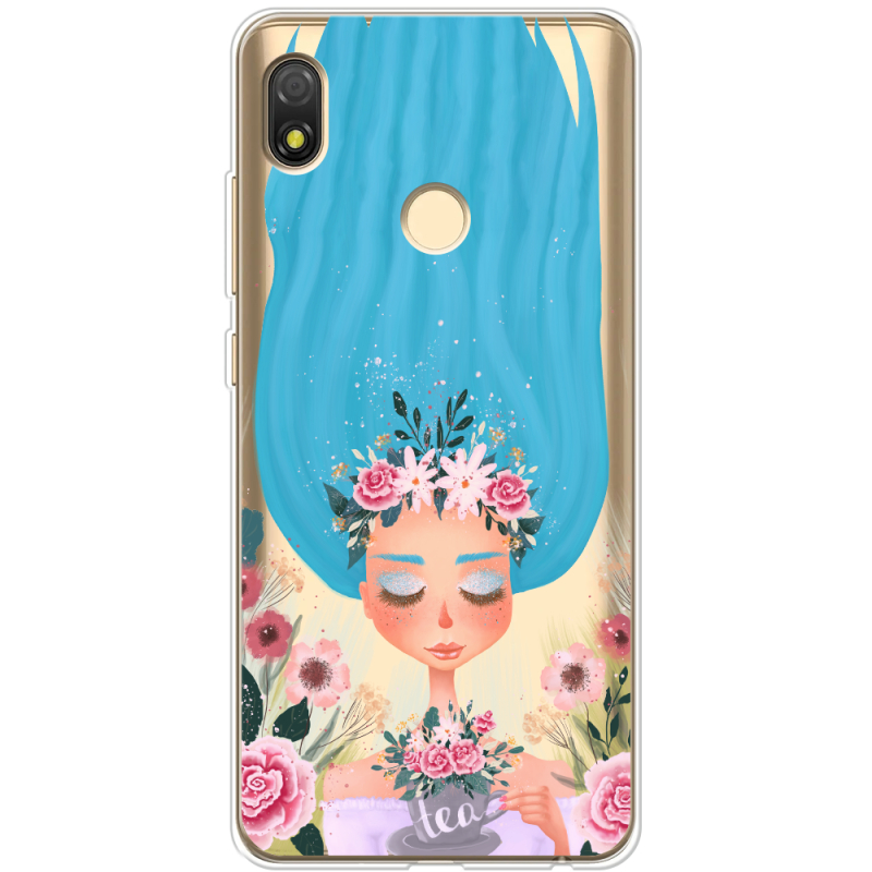 Прозрачный чехол BoxFace Tecno POP 3 Blue Hair