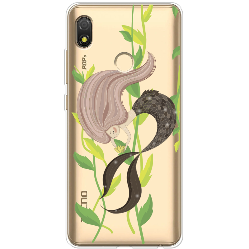 Прозрачный чехол BoxFace Tecno POP 3 Cute Mermaid