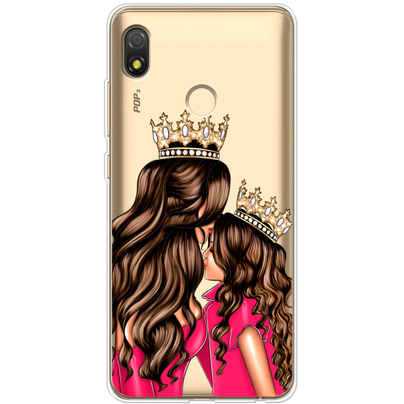 Прозрачный чехол BoxFace Tecno POP 3 Queen and Princess