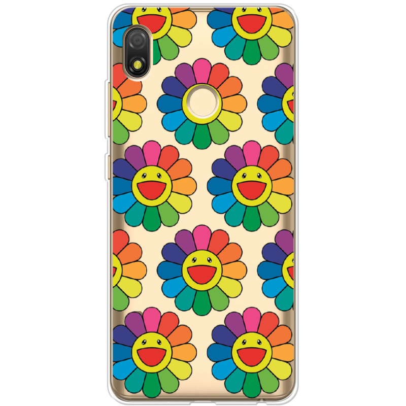 Прозрачный чехол BoxFace Tecno POP 3 Hippie Flowers
