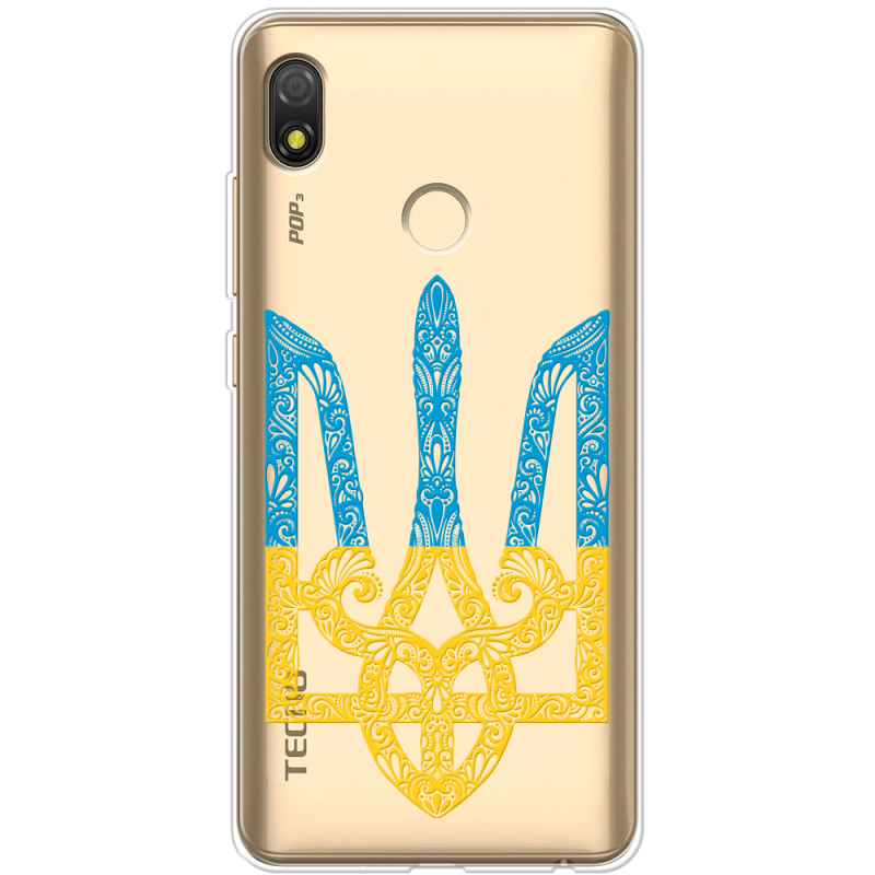 Прозрачный чехол BoxFace Tecno POP 3 Gold Trident
