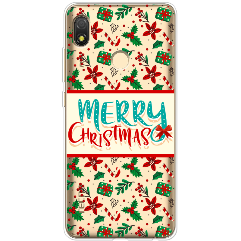 Прозрачный чехол BoxFace Tecno POP 3 Vintage Christmas Pattern