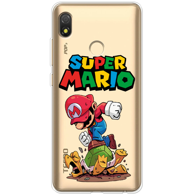 Прозрачный чехол BoxFace Tecno POP 3 Super Mario