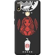 Черный чехол BoxFace Tecno POP 3 RedWhite Coffee