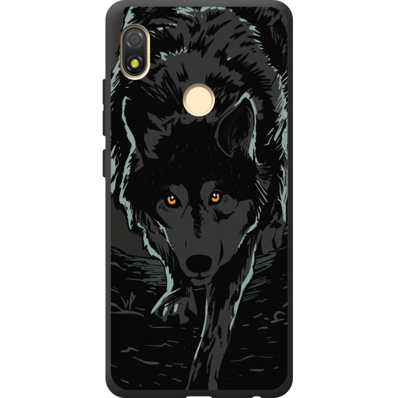 Черный чехол BoxFace Tecno POP 3 Wolf