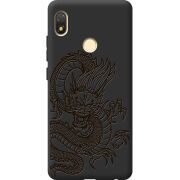 Черный чехол BoxFace Tecno POP 3 Chinese Dragon