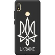 Черный чехол BoxFace Tecno POP 3 Тризуб монограмма ukraine