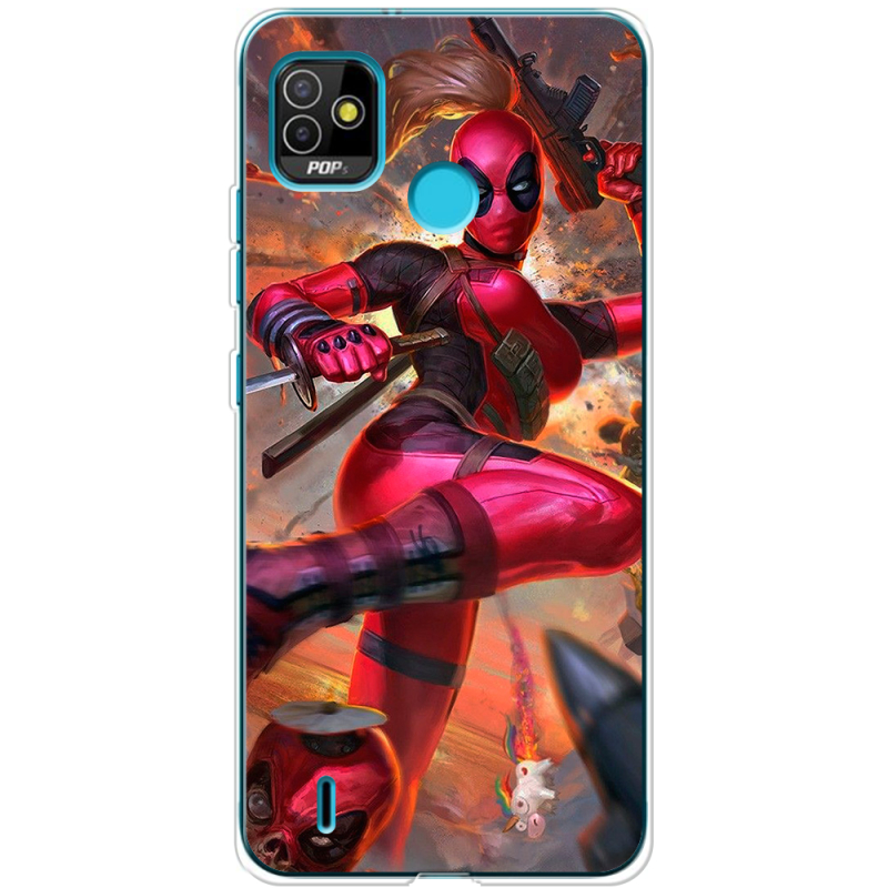 Чехол BoxFace Tecno POP 5 Woman Deadpool