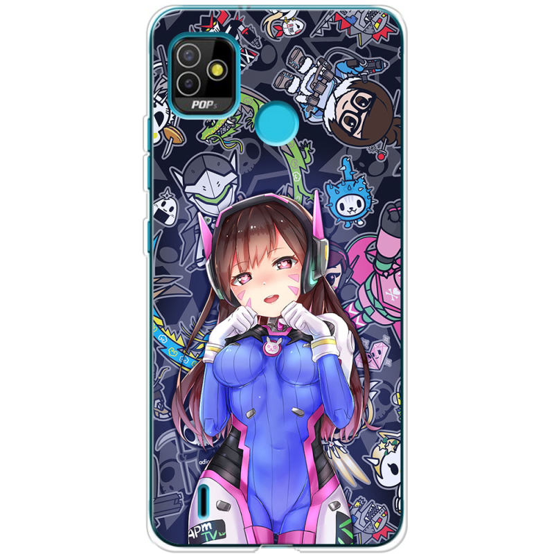 Чехол BoxFace Tecno POP 5 Overwatch D.VA