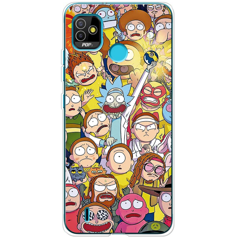 Чехол BoxFace Tecno POP 5 Rick and Morty
