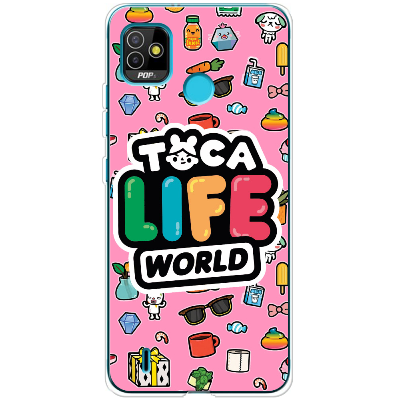 Чехол BoxFace Tecno POP 5 Toca Boca Life World