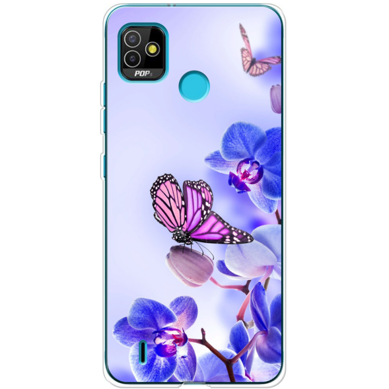 Чехол BoxFace Tecno POP 5 Orchids and Butterflies