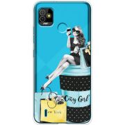 Прозрачный чехол BoxFace Tecno POP 5 City Girl