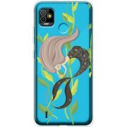 Прозрачный чехол BoxFace Tecno POP 5 Cute Mermaid