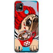 Прозрачный чехол BoxFace Tecno POP 5 Winter Puggy