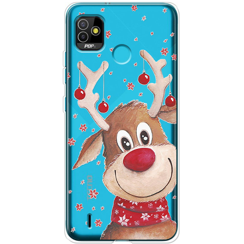 Прозрачный чехол BoxFace Tecno POP 5 Winter Deer